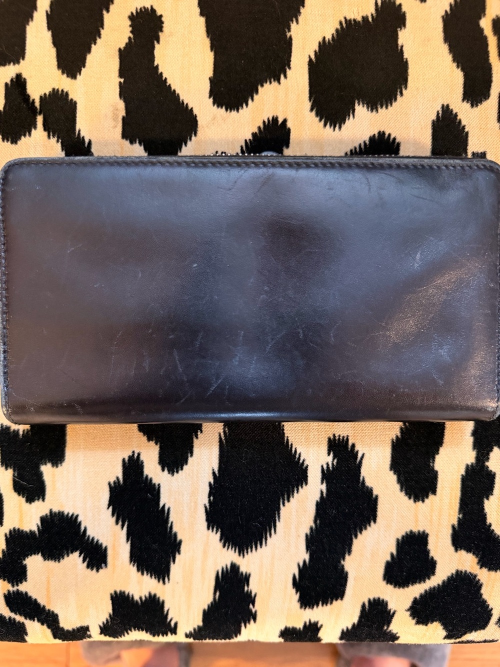 Balenciaga navy metallic continental wallet - Picture 2 of 5